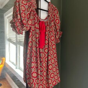 Fashion Brand Company Fancy Red Couch Tent Dress